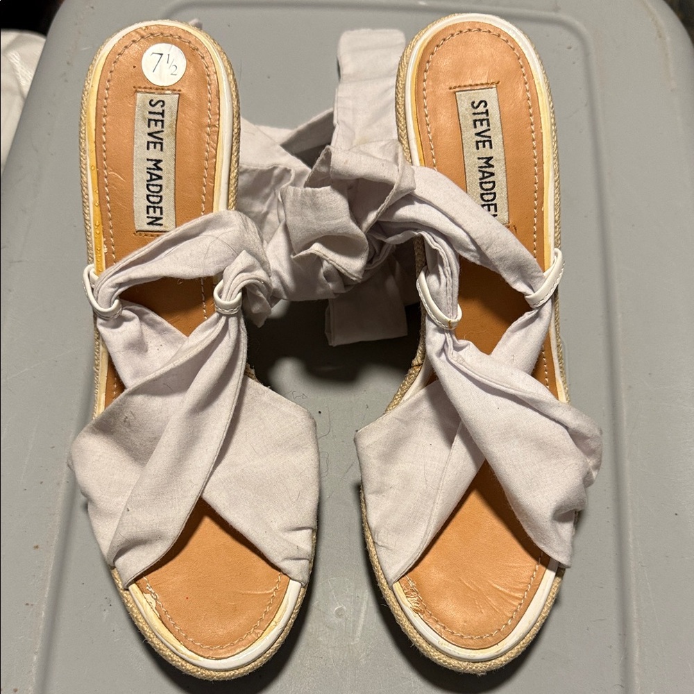 Steve Madden Women's Cream Espadrilles